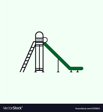 Childrens slide vector image