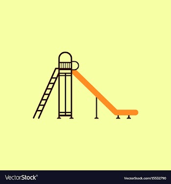 Childrens slide vector image