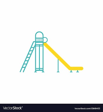 Childrens slide vector image