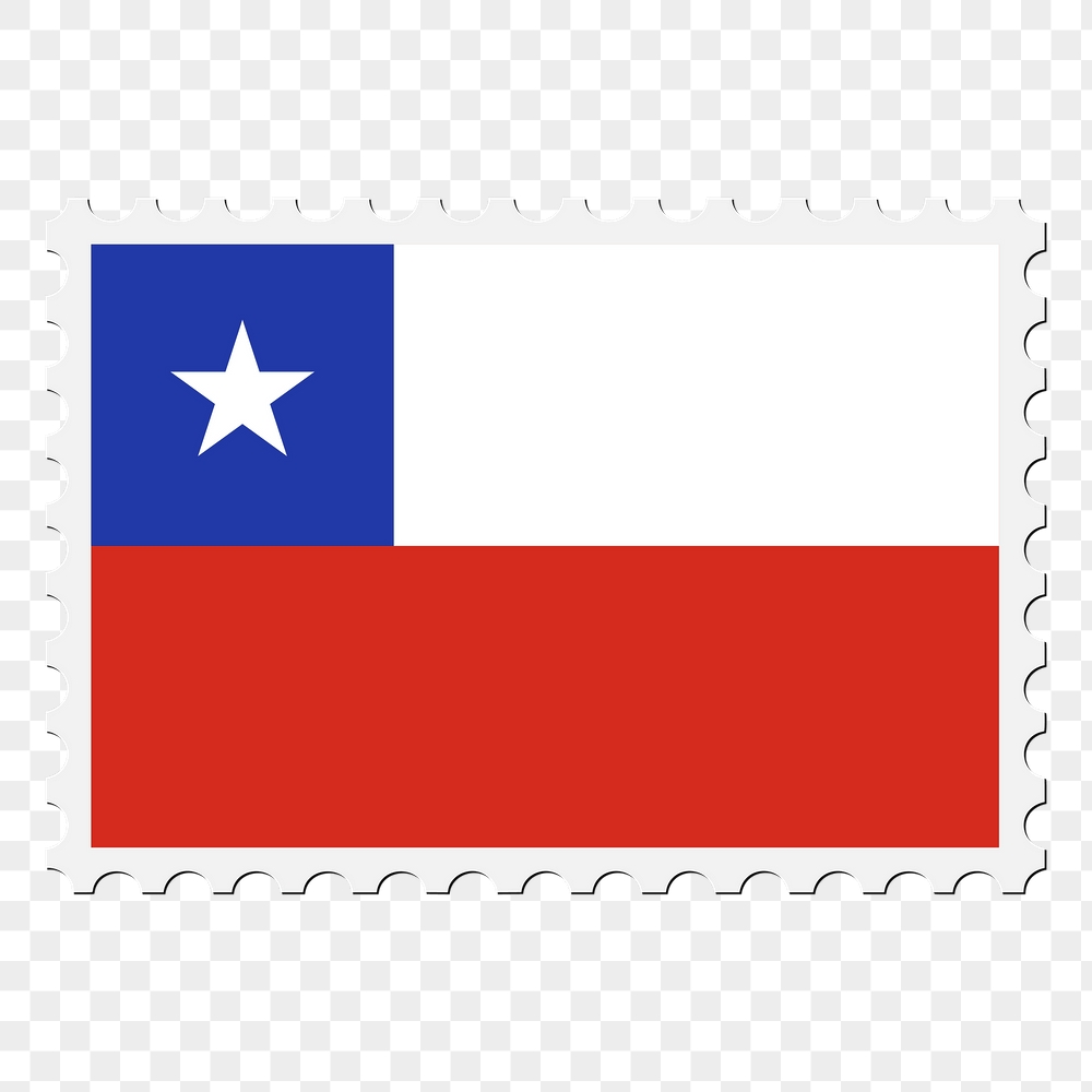 Chile flag png sticker, postage | Free PNG - rawpixel