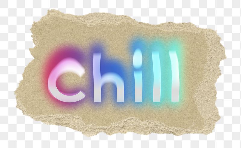 Chill png ripped paper word | Free PNG - rawpixel
