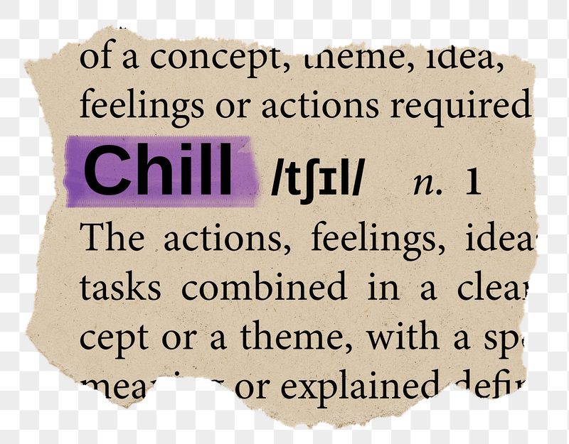 Chill png word sticker, torn | Free PNG - rawpixel