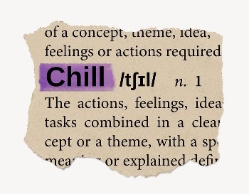 Chill ripped dictionary, editable word | Free PSD - rawpixel