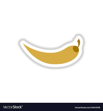 Chilli pepper sticker vector image