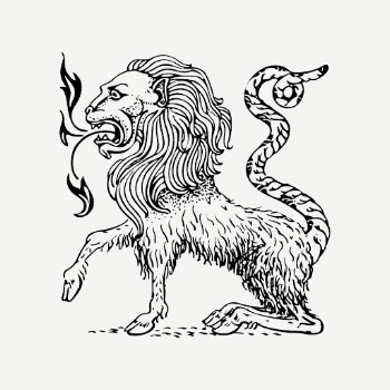 Chimera drawing, mythical creature, vintage | Free PSD - rawpixel