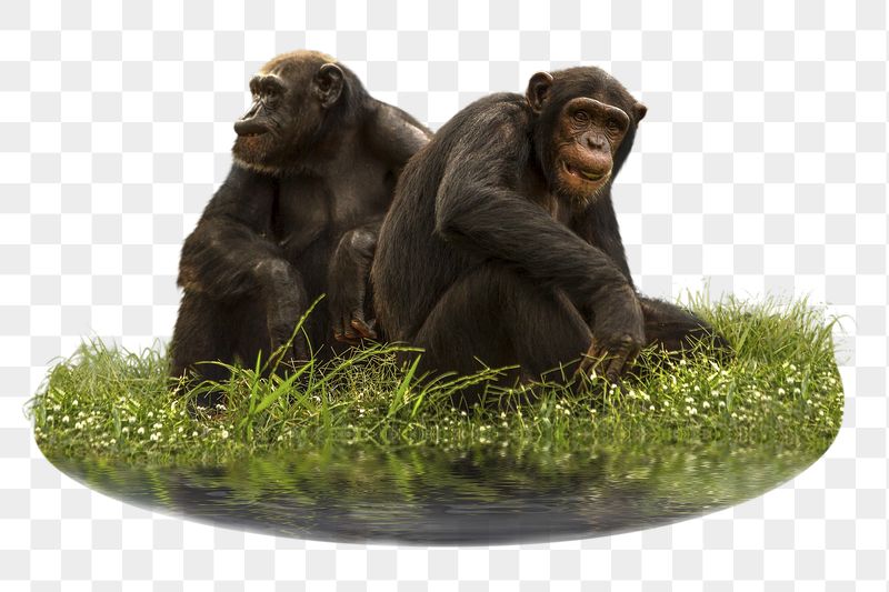 Chimpanzee monkey png sticker, animal, | Free PNG - rawpixel
