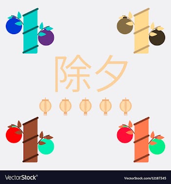 China bamboo collection of vector image