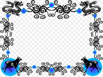 China Borders and Frames Chinese dragon Clip art - ox 