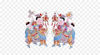China Caishen Menshen Chinese New Year u7384u575bu771fu541b - Chinese New Year,Lion,new Year 