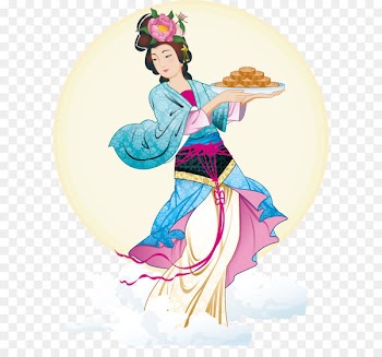 China Chang'e Mid-Autumn Festival Mooncake Clip art - Mid Chang E rabbit vector material 