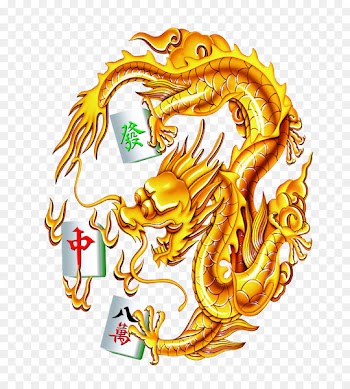 China Chinese dragon Gold Clip art - Dragon Mahjong 