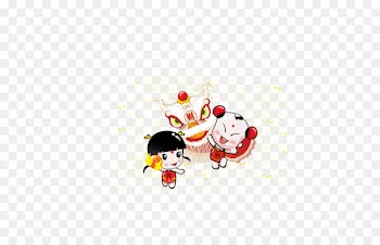 China Chinese New Year Lion dance Dragon dance Traditional Chinese holidays - The Chinese dragon doll 