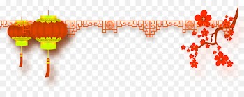 China Chinese New Year Paper lantern - Orange Chinese wind lantern border texture 