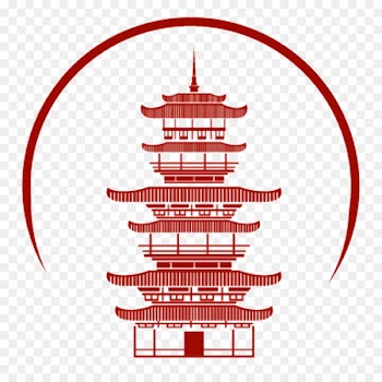 China Chinese temple Clip art - Flat red temple ancient Hall 