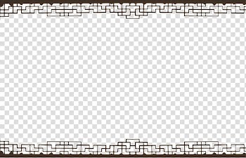 China Computer file, China Wind pattern border classical antiquity, two black parallel lines transparent background PNG clipart