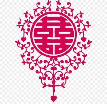 China Double Happiness Papercutting - Double Happiness Double Happiness wedding married love arrow 