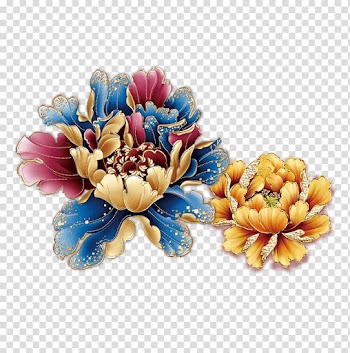 China Floral design Chinoiserie, Peony transparent background PNG clipart