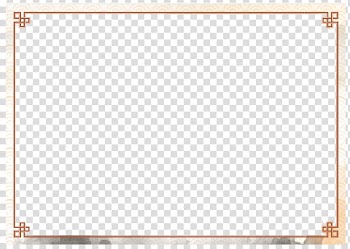 China, Gold frame transparent background PNG clipart