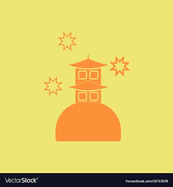 China house of Chinese new vector image