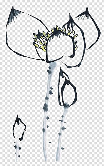 China Ink wash painting Calligraphy Watercolor painting, Ink lotus transparent background PNG clipart