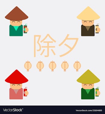 China man collection in flat vector image