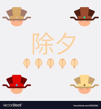 China man head collection of vector image