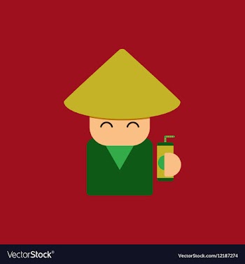 China man of Chinese new year vector image