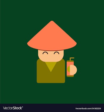 China man of chinese new year vector image