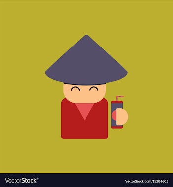 China man of chinese new year vector image