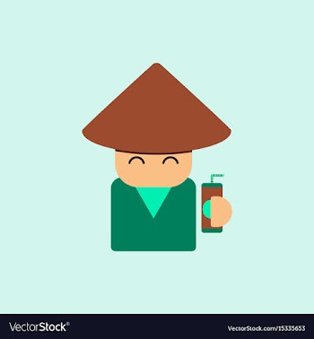China man of chinese new year vector image
