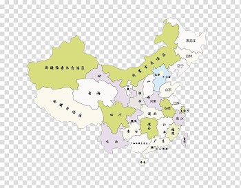 China Map, Different regions of China provinces color map transparent background PNG clipart