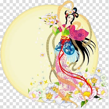 China Mid-Autumn Festival Chang'e 嫦娥奔月, China transparent background PNG clipart