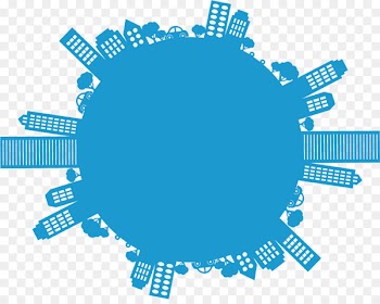China Responsive web design Business Infographic Marketing - Blue Vector city silhouette 