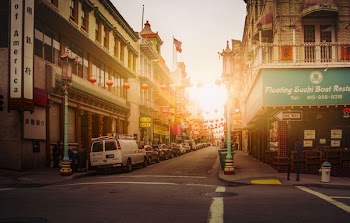 China Town during Sunset
