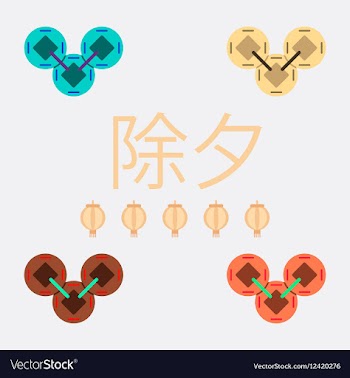 China traditional coins vector image