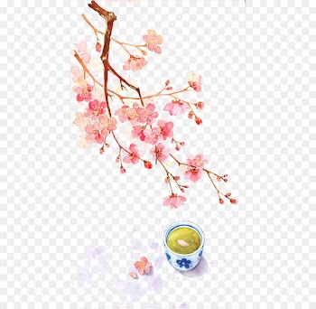 China Watercolor painting Qingming Illustration - Chinese antiquity beautiful watercolor illustration 