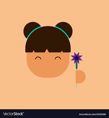 China woman face of chinese vector image