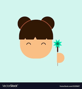 China woman face of chinese vector image