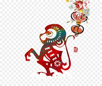 Chinatown Chinese New Year Monkey Chinese zodiac Chinese calendar - Paper-cut monkeys 