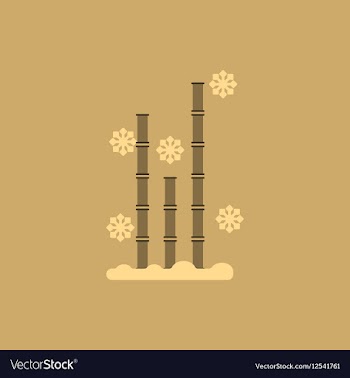 Chinese bamboo of bamboo and vector image