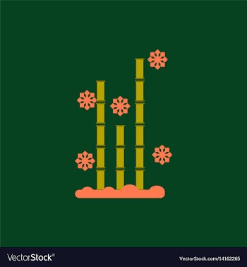 Chinese bamboo of bamboo and vector image