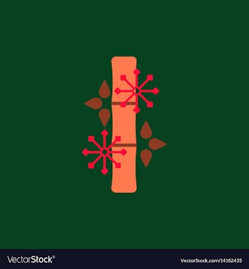 Chinese bamboo of bamboo and vector image