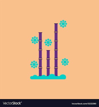 Chinese bamboo of bamboo and vector image