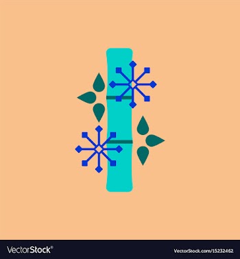 Chinese bamboo of bamboo and vector image