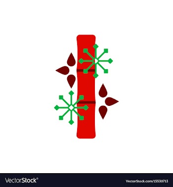 Chinese bamboo of bamboo and vector image