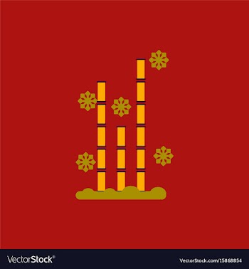 Chinese bamboo of bamboo and vector image