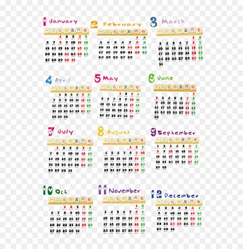 Chinese calendar Gregorian calendar Perpetual calendar Solar calendar - Cartoon calendar 