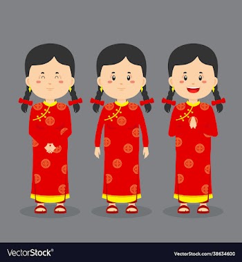 chinese character with various expression