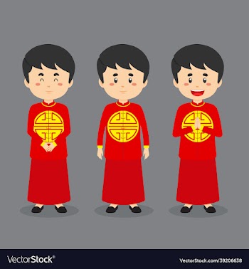 chinese character with various expression