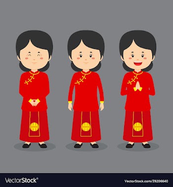 chinese character with various expression